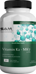 Sam Health Vitamin K2 - Mk-7 Bone & Heart Health | 90 Veg Capsules , 150gm 0.3lbs
