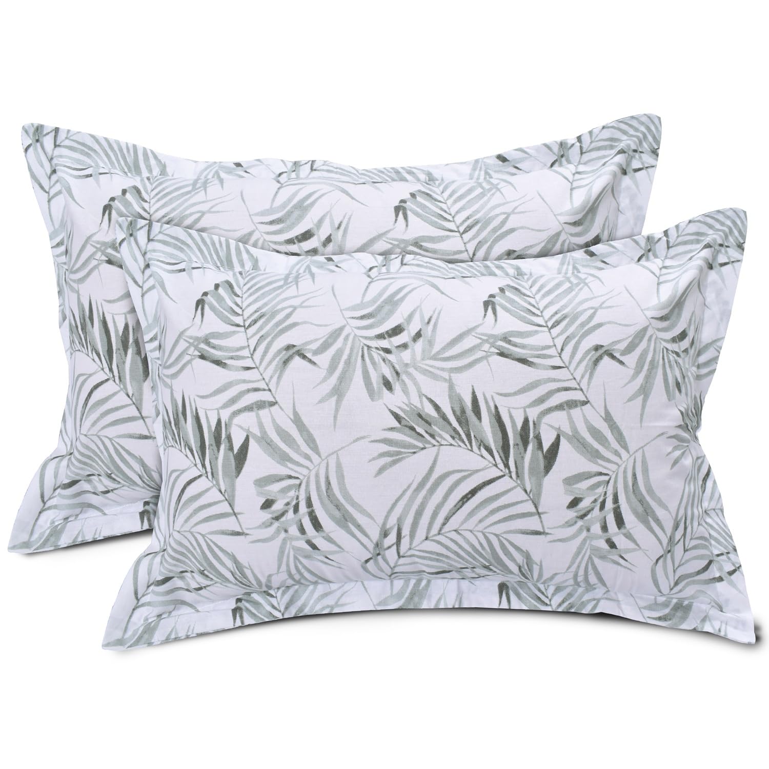 King Size For Double Bedsheet 2 Pillow Covers - 108 X 108 Inches, Forest Green & White | Soft & Durable For Everyday Use - All Season Comfort