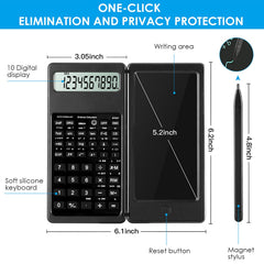 Ipepul Scientific Calculators For Students, 10 Digit Large Screen, Math Calculator With Notepad, Classroom Must Haves For Middle High School Supplies & College (Black)
