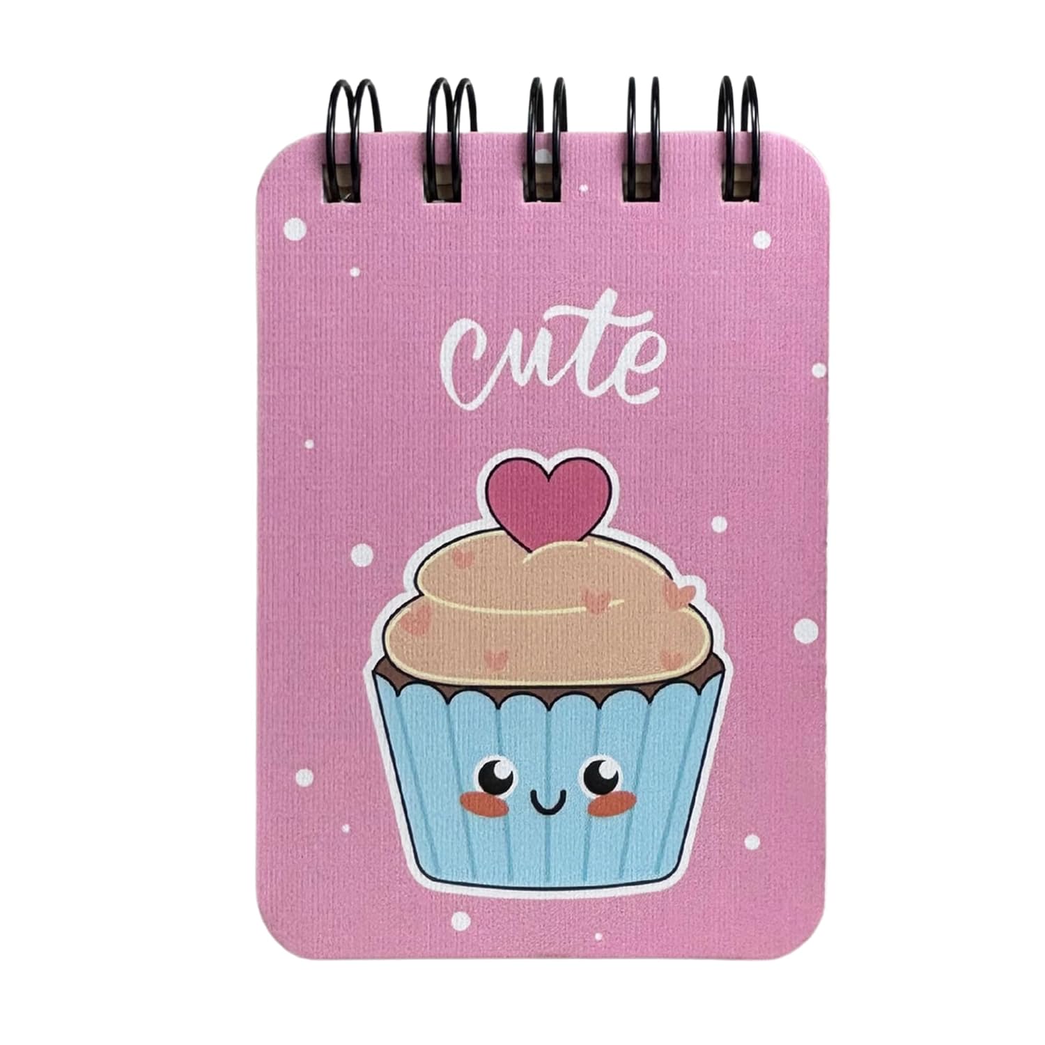 Spiral Pocket Notebook, Cute Mini Notepad, Handy Notebook For School (Cute) Pack Of 1