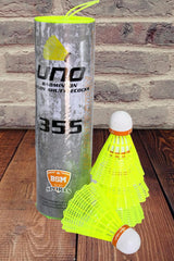 Stonkraft Uno Badminton Nylon Shuttlecocks 355 , Excellent Flight & Balance | Green , Pack Of 6