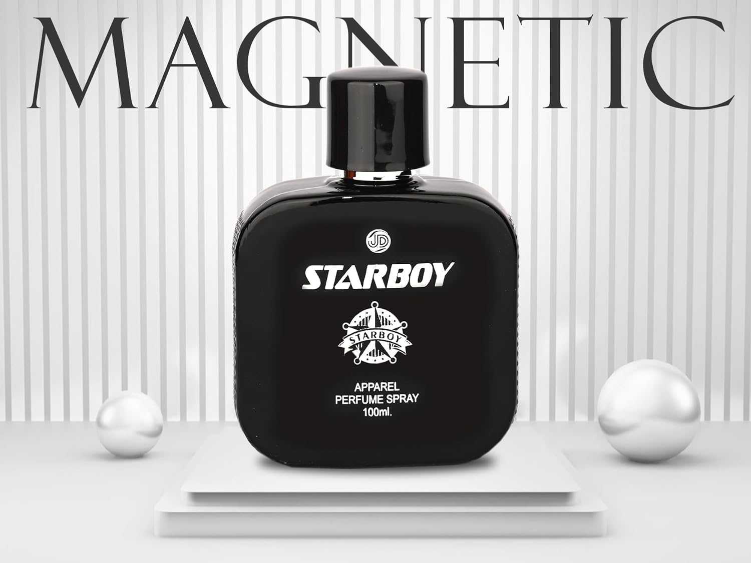 JD International Star Boy Black Apparel Unisex Perfume With Long Lasting Fragrance - 100ml, 3.4 Fl.oz. | Perfume For Men & Women