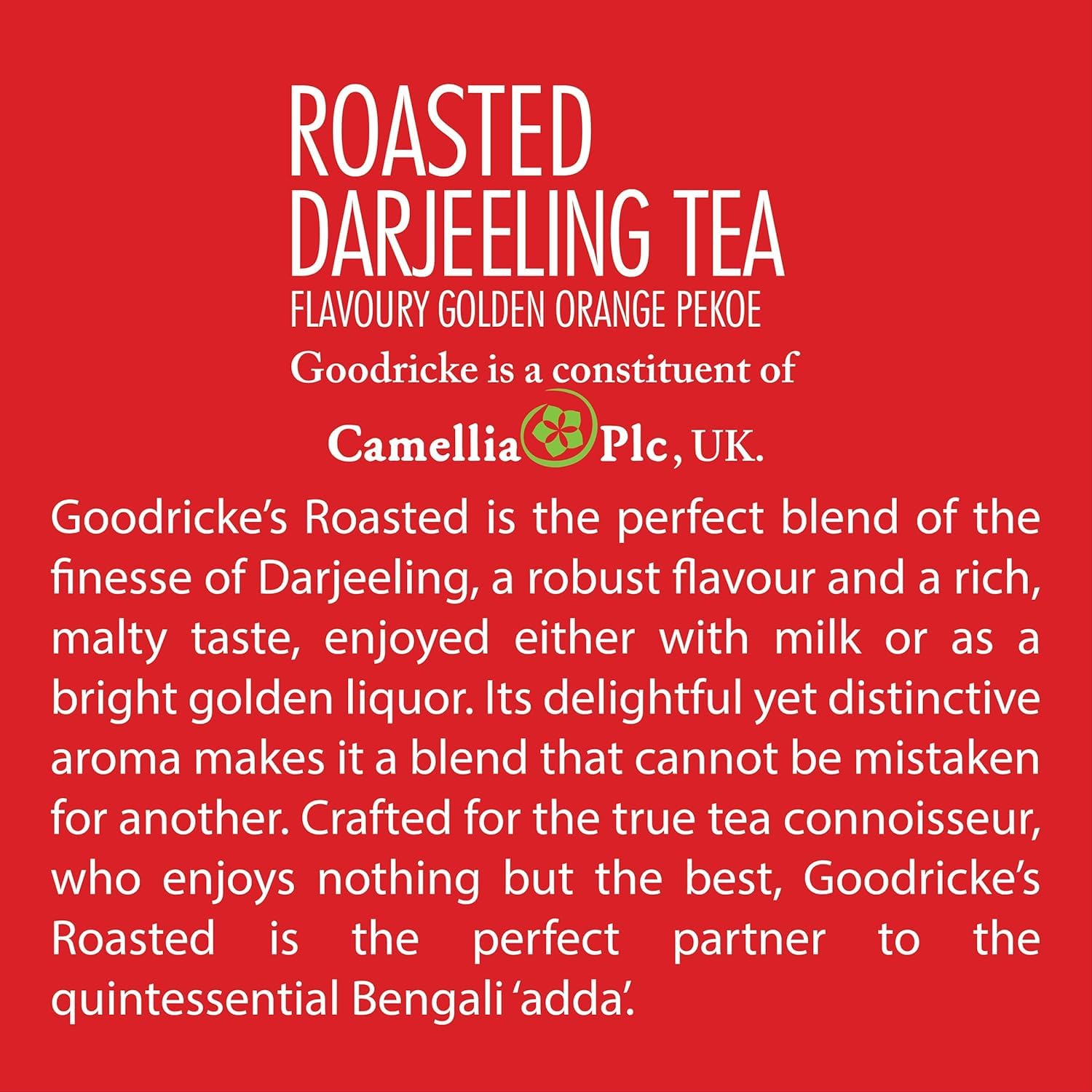 Goodricke Roasted Darjeeling Tea - 25 Tea Bags | Flavoury Golden Orange Pekoe - Premium Black Tea With Rich Taste & Flavor | 100% Pure & Original Long Leaf Chai - Low Caffeine