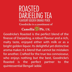 Goodricke Roasted Darjeeling Tea - 25 Tea Bags | Flavoury Golden Orange Pekoe - Premium Black Tea With Rich Taste & Flavor | 100% Pure & Original Long Leaf Chai - Low Caffeine