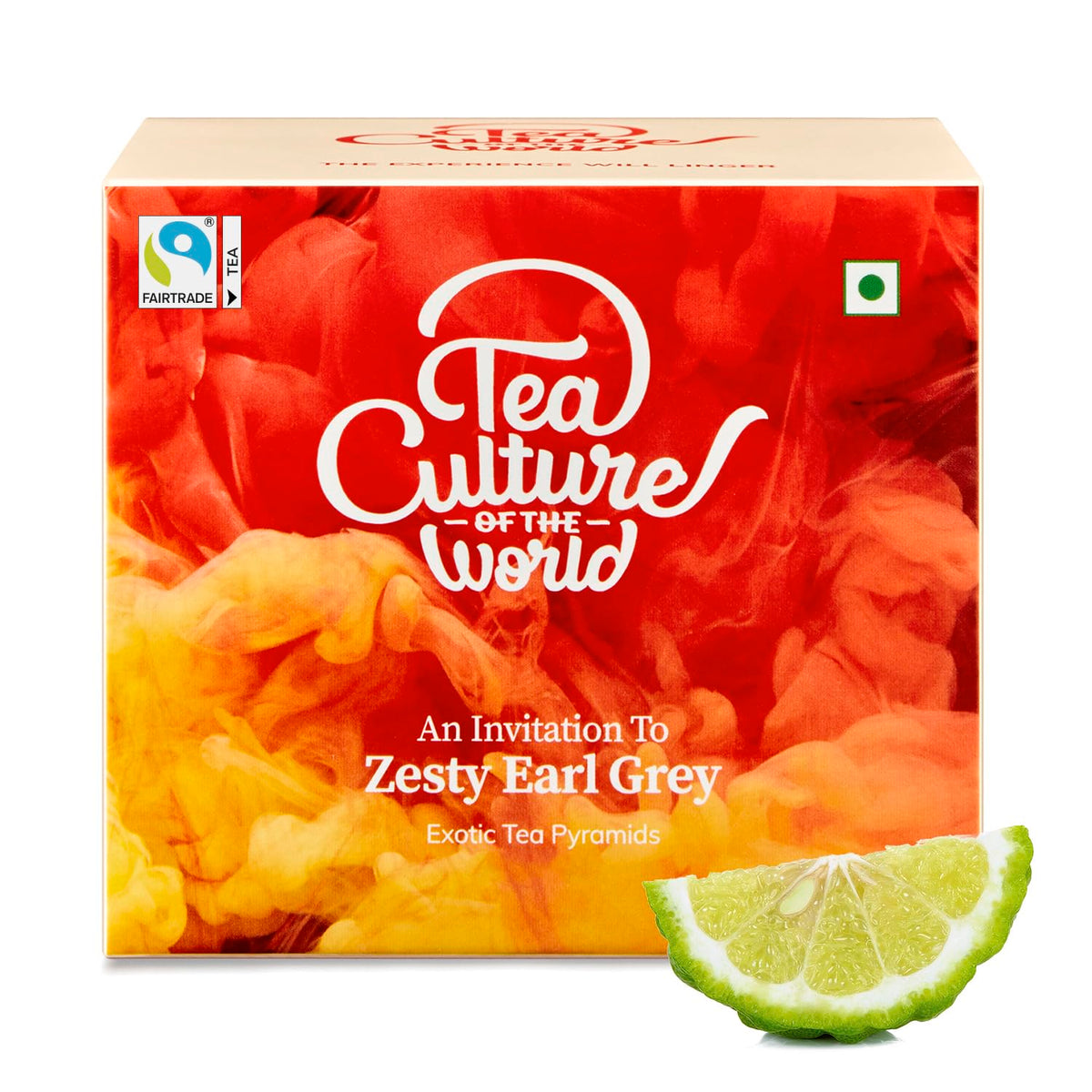 Tea Culture Of The World Zesty Earl Grey Tea - 16 Pyramid Tea Bags | Fine Black Tea With Natural Bergamot For Healthy Teeth & Stress Burst - Brewed Hot Or Iced Tea | High Caffeine