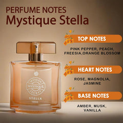 JD International Mystique Stella Perfume For Women - 100ml, 3.4 Fl.oz. | French Secret | Long Lasting Fragrance