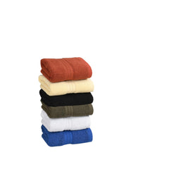 Pure Cotton Quick Dry Hand Towel 1200 Gsm | Luxury Quality, Cotton Hand Towels For Home, Kitchen & Sports (Multicolor) - Pack Of 6