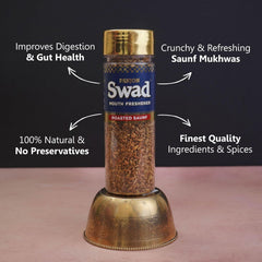 Panjon Swad Royal Fresh Mix & Roasted Saunf Mouth Fresheners 200gm, (100gm *2 Bottles)