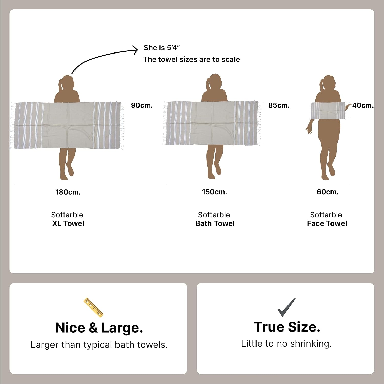 Indihaus Premium Large Cotton Bath Towels 380 Gsm | Soft, Absorbent & Comfortable Large Size Bath Towels | Set Of 2 (Serene Beige & Earthy Crimson)