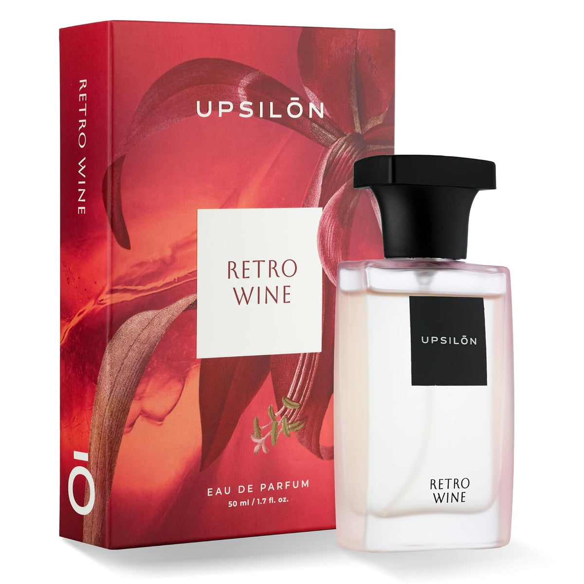 Upsilon Retro Wine Eau De Parfum 50ml 1.7 Fl.oz. Ladies Travel Friendly Fragrance Spray Scent | Long Lasting