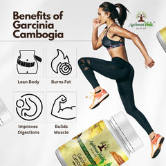 Aachman Veda Garcinia Cambogia With 60% Hca For Men & Women, Natural Extract Formulation & Support Metabolism, Help To Prevent Easy Formation Of Fats | 60 Capsules 100gm 0.2lbs