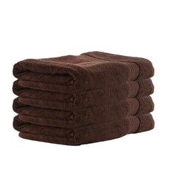 Fresh From Loom Luxury Edition Egyptian 100% Pure Cotton Bath Towel 2400 Gsm | High Water Heavy Soft Dual Stitched Bath Towel (Brown) - 4 Pcs