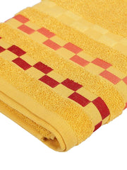 100% Pure Cotton Bath Towel 450 Gsm | Super Soft & Absorbent Comfortable Quick Drying Towel (Yellow)
