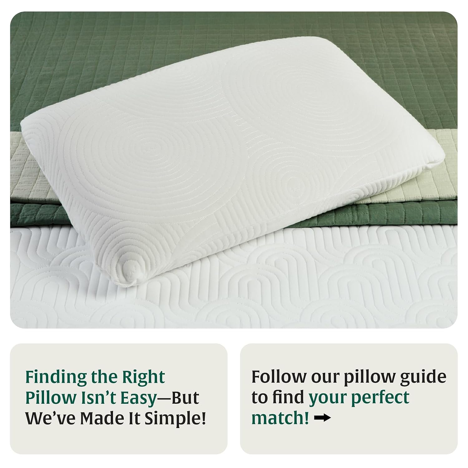 Ultra Thin Pillow For Sleeping, Orthopedic Cervical Pillow - Standard Size - 1.5 Inch | Ultra Slim Memory Foam Pillow | Slim Pillow For Neck & Shoulder Pain - Flat Pillow - Set Of 2