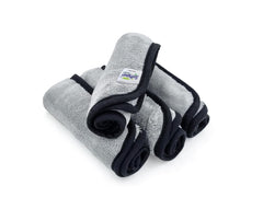 Softspun Microfiber Super Soft Hand & Face Wipes 300 Gsm Towel Set - 4 Piece (Light Grey)