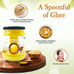 Pure Organic Gir Cow Ghee By Youshuddham | Traditional Bilona Method Desi Ghee For Cooking, Baking & Health | (500ml) 16.9 Ounce | Jar Pack