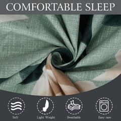 Microfiber Single Bedsheet Set With 1 Pillow Covers (60 X 90 Inches) Sea Green | Durable & Long-Lasting | 144 Thread Count | Wrinkle Free