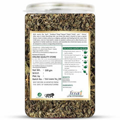 Online Quality Store Tulsi Leaves Dried Herbal Tea - 100gm, 3.5 Ounce | Helps With Stress & Anxiety, Boosts Immunity - Caffeine Free, Gluten Free, No Preservatives