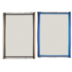 Athom Trendz Living Light Weight Cotton Premium Waffle Border Bath Towel 480 Gsm | Pack Of 2