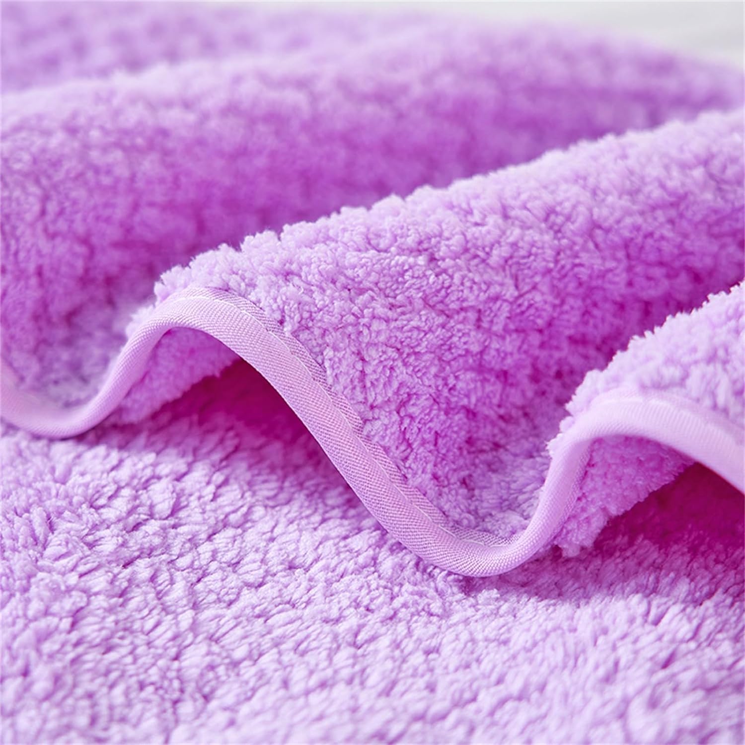 Linear Microfiber Bath Towel & Hand Towel 300 Gsm | Microfiber Bath Towels For Large Size For Men & Women (Purple)