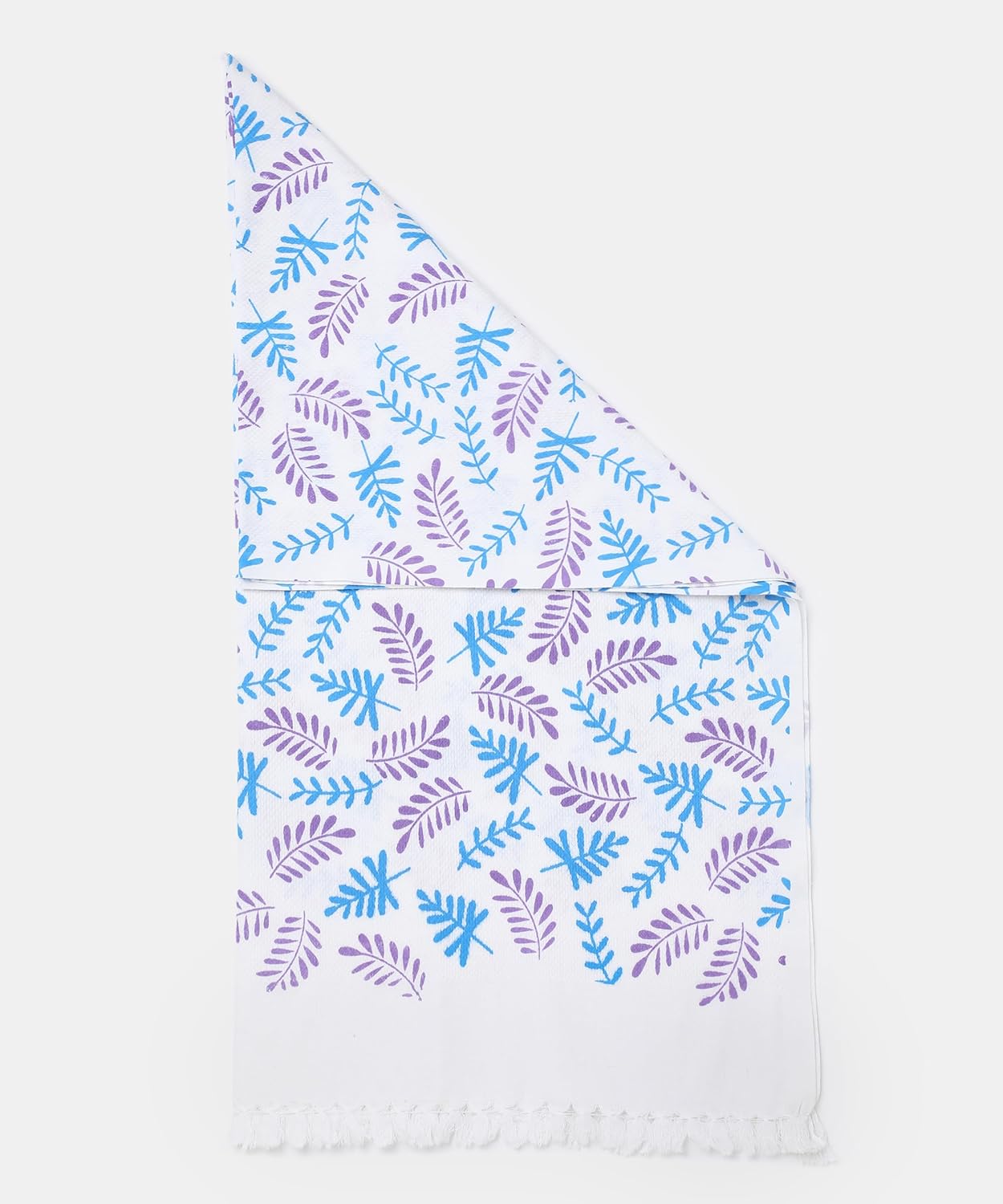 Suam Aruba Cotton Towel 400 Gsm | Quick Absorption For Beach, Pool, Travel, Spa & Yoga | Printed Cotton Towel - Standard Size | Lavender