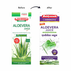 Baidyanath Asli Ayurved Aloe Vera Juice With Pulp, All Natural Tonic For Immunity, Better Digestion & Glowing Skin | 1000ml 2.2lbs, Each Pack Of 2