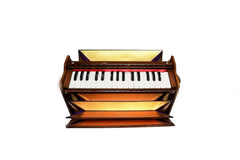 Mini Portable Harmonium - 2.5 Octave, 32 Keys, Two Pali Tana Reeds (Bass- Male)