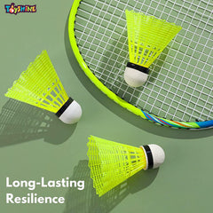 Toyshine Nylon Badminton Shuttlecocks , Stable And Sturdy Shuttles | Green , Pack Of 36