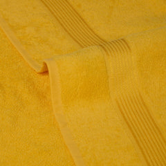 Kopa Quick Dry 100% Cotton Soft Terry Bath Towel 380 Gsm | Quick Dry 100% Cotton Super Absorbent, Lightweight (D'Ross) Bath Towel (Yellow)
