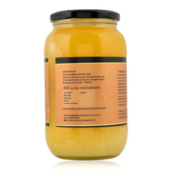 Premium A2 Cow Desi Ghee By Earthen Story | Ancient Bilona Method | Cultured Desi Ghee Good For Brain Health | 2 Litr (1Litr * 2) 67.6 Ounce | Jar Pack