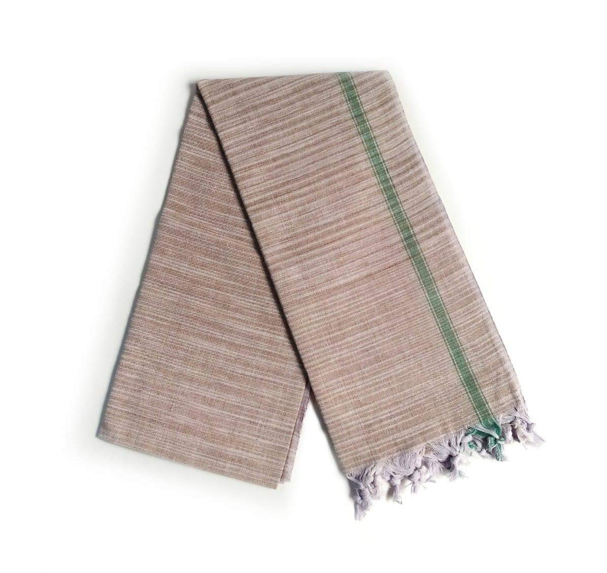 Ahmadun Handloom 100% Khadi Cotton Bath Towel 1200 Gsm - Multicolor (Pack Of 4)