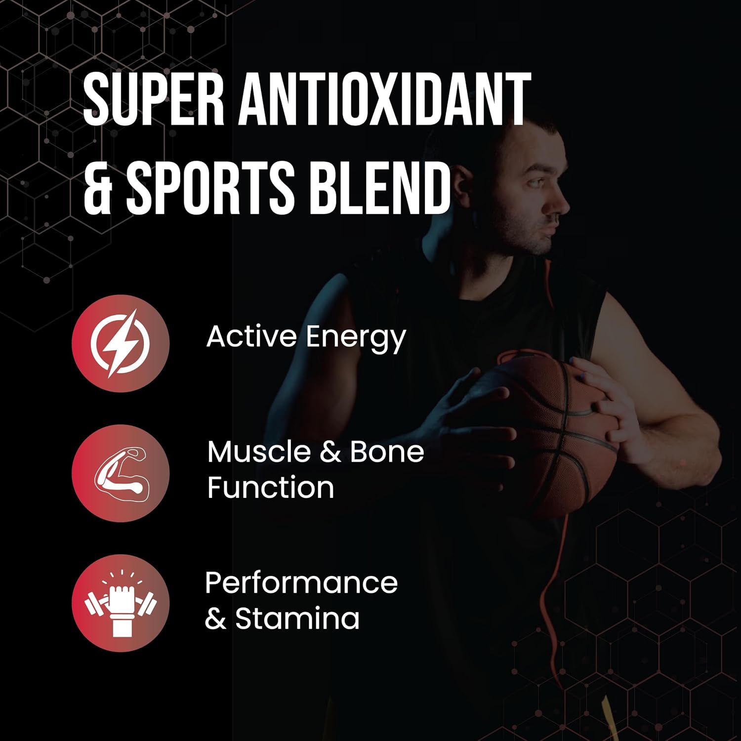 Tata 1mg Sports Multivitamin , With Zinc, Vitamin C, Vitamin D, Calcium And Iron, Supports Energy, Immunity, Performance & Stamina | 60 Tablets , 100gm 0.2lbs
