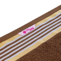 Casa Copenhagen Germany Design 2 Bath + 2 Hand & 2 Washcloths Towels 1800 Gsm | He & She Super Soft Collection 100% Cotton 6 Piece Towel Set - Brown & Beige