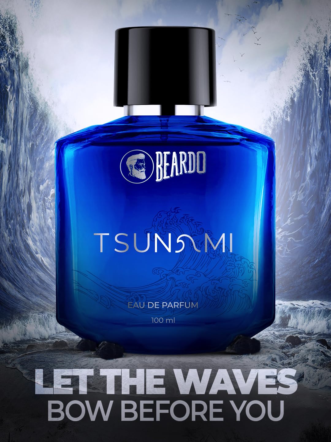 Beardo Tsunami Eau De Parfum 100ml 3.4 Fl.oz.| Best Valentineday Gift For Husband | Long Lasting Fragrance