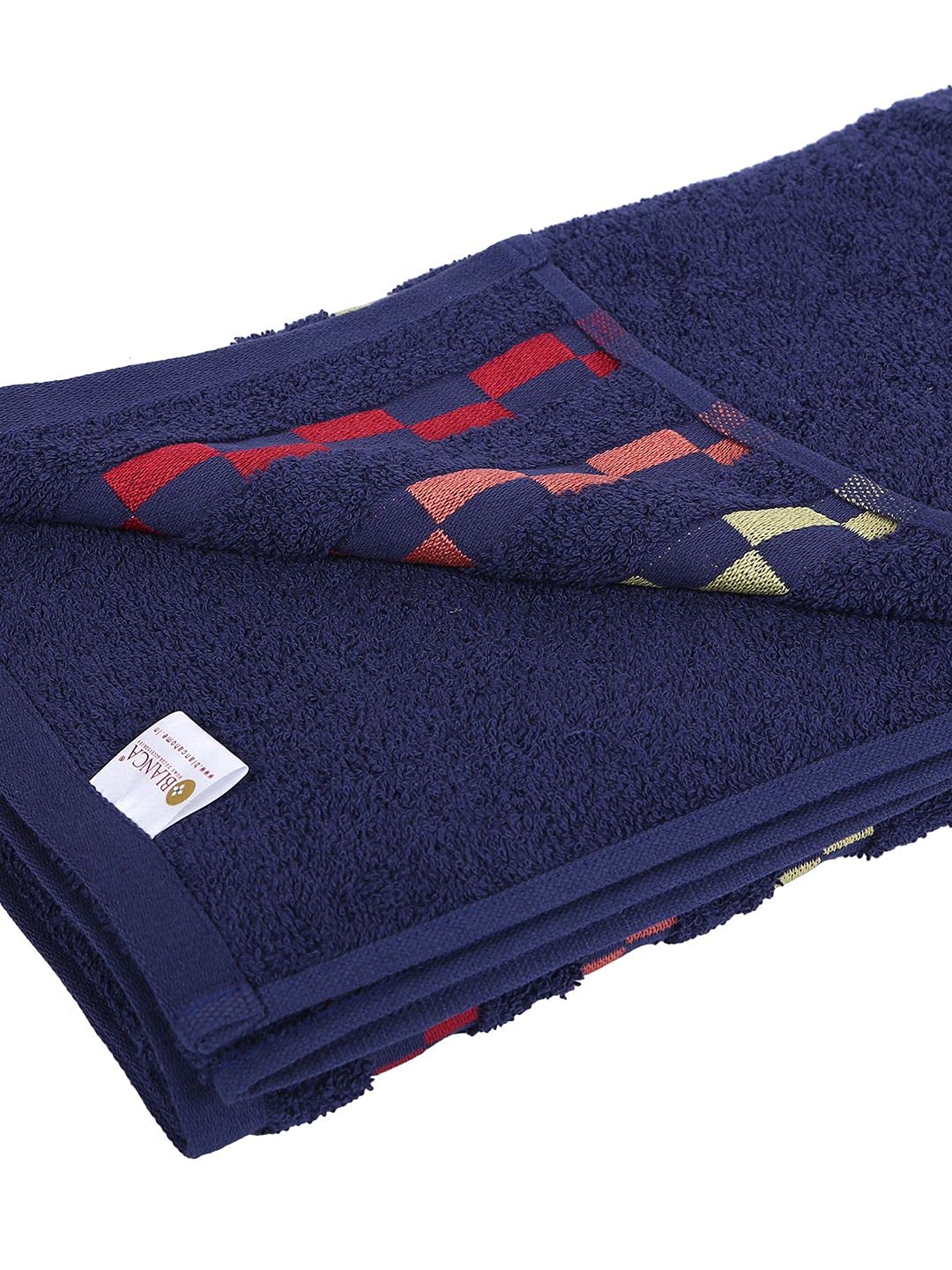 Bianca Super Soft Turkish Terry Towel 600 Gsm | 100% Mercerised Cotton Large Bath Towel Super Absorbent | Anti Bacterial, Quick Dry Technology - Navy