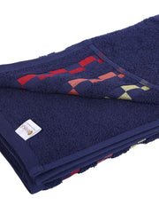 Bianca Super Soft Turkish Terry Towel 600 Gsm | 100% Mercerised Cotton Large Bath Towel Super Absorbent | Anti Bacterial, Quick Dry Technology - Navy