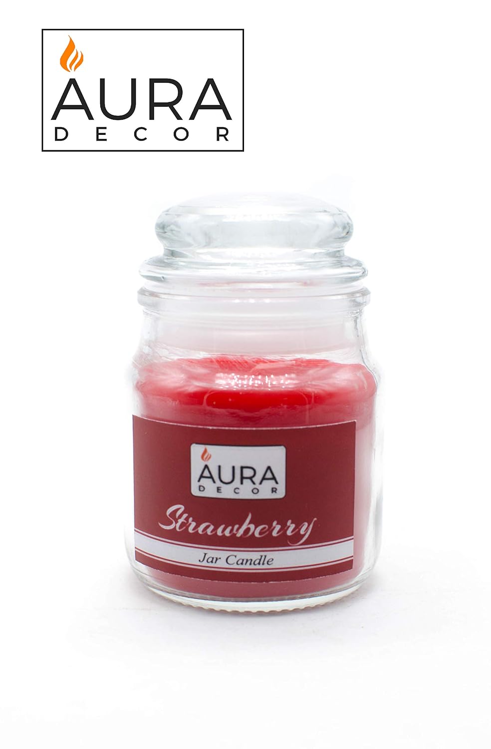 STRAWBERRY FRAGRANCE JAR CANDLE | PERFECT FOR INSTANT MOOD LIFTER PARAFFIN WAX