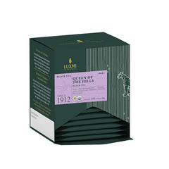 Luxmi Estates Queen Of The Hills Black Tea 30gm, 1.05 Ounce - 15 Tea Bags | Certified Organic Black Tea - 100% Biodegradable & Plastic Free | No Additives, High Caffeine Black Tea