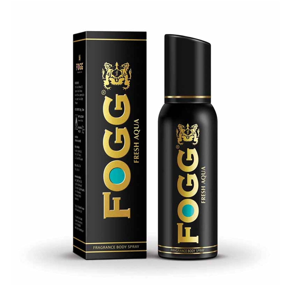 Fogg Fresh Aqua Premium No Gas Deodorant For Men | Long-lasting Perfume Body Spray 120 Ml 4 Fl.oz.