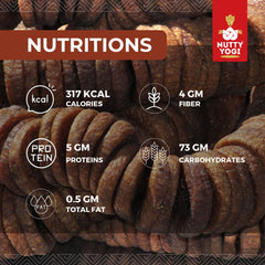 Natural Premium Dried Afghani Anjeer Dried Figs By Nutty Yogi 400gm, | Rich Source Of Fibre Calcium & Iron | Low In Calories Fat Free Anjeer Jar Pack | 14.1 Ounce