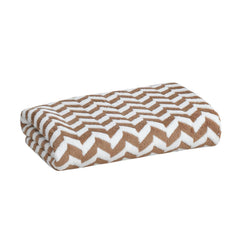 Hovent Microfiber Bath Towel 350 Gsm | Super Soft Absorbent Large Size Bath Towel (Coffee & White)