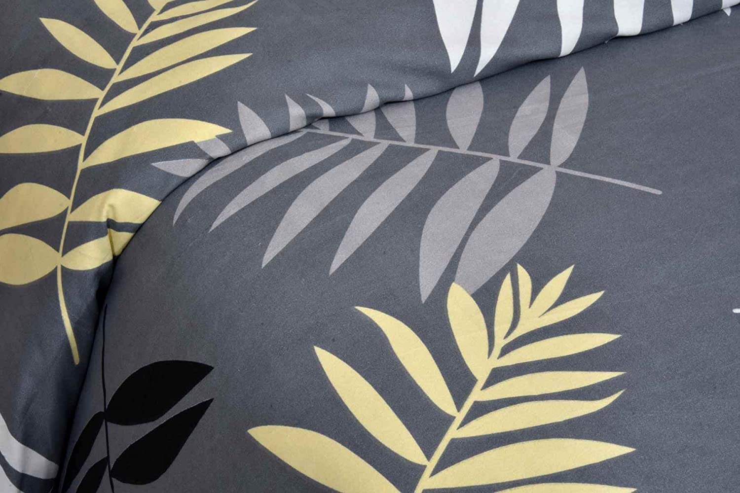 1 Flat Bedsheet For King Size With 2 Pillow Cover + Comforter - 90 X 100 Inch, Grey | Super Soft Glace Cotton - 4 Pcs Bedding Set | Perfect Gifts Set Wedding, Anniversary