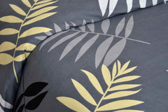 1 Flat Bedsheet For King Size With 2 Pillow Cover + Comforter - 90 X 100 Inch, Grey | Super Soft Glace Cotton - 4 Pcs Bedding Set | Perfect Gifts Set Wedding, Anniversary