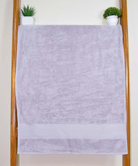 Rangoli Soft Absorbent Durable Towels Earthly Egyption Cotton Plush Oversized Large Size Bath Towel 1200 Gsm (Grey)- Pack Of 2