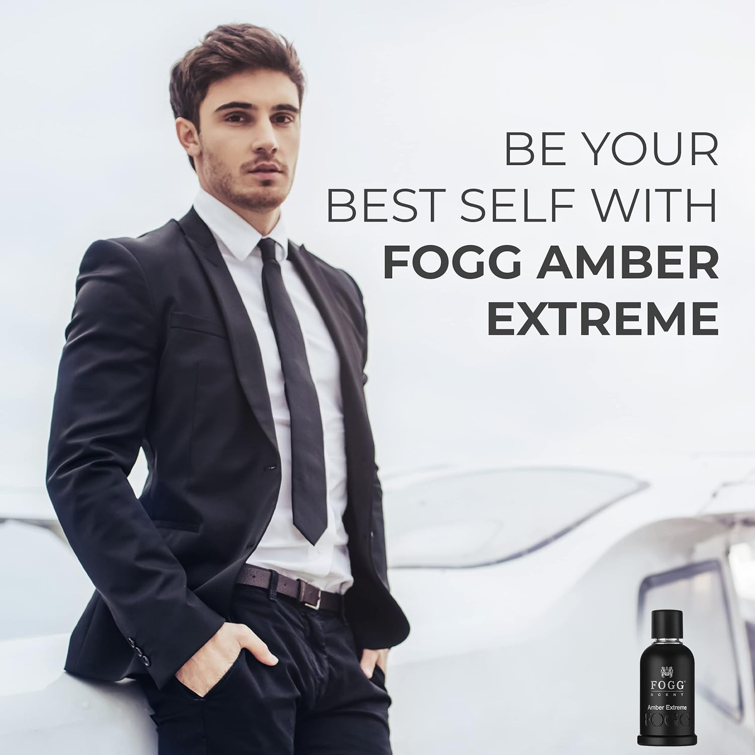 Fogg Scent Amber Extreme Eau De Parfum For Men 100 Ml 3.4 Fl.oz. | Long-lasting, Fresh & Powerful Fragrance