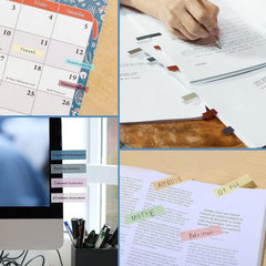 Index Tabs Sticky Notes With Ruler Multi Color Sticky Tabs For Notebook, Books - Packs Of 1
