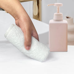 Heelium Bamboo Face Towel 1200 Gsm | Ultra Absorbent & Odour-Free 3x Softer Than Cotton Towels | Pack Of 10 -Blue, Grey, Iris, White & Peach