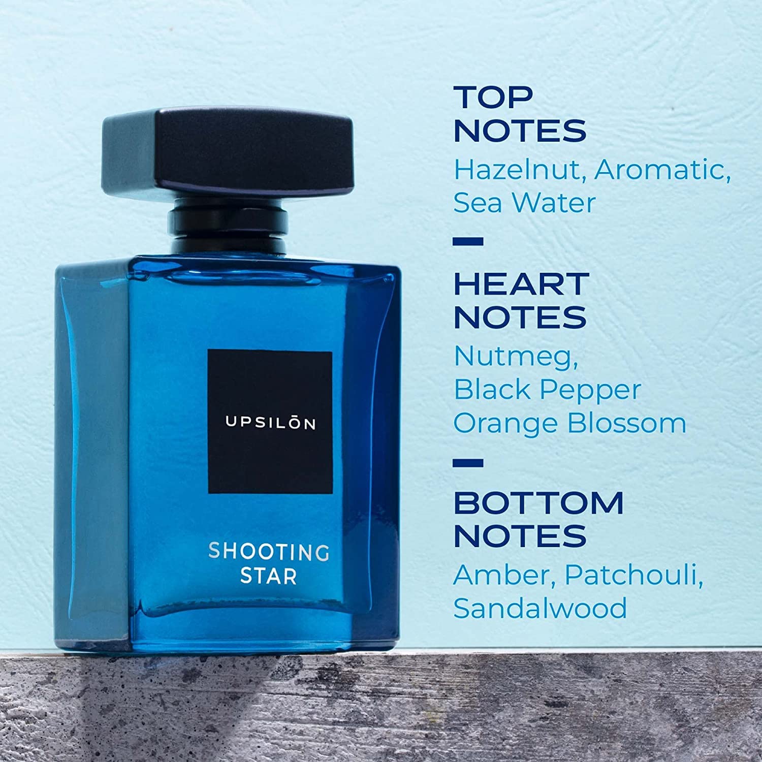 Upsilon Wild Blue + Golden Sand + Shooting Star Eau De Parfum For Men 100ml 3.4 Fl.oz. Each Pack Of 3 | Travel Friendly | Premium Perfume Gift Set