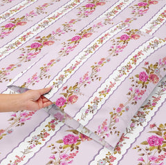 Single Bed Sheet With 1 Pillow Covers For Single - 60 X 90 Inches, Pink | Super Soft Premium Brushed Glace Cotton Bedsheet