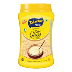 Pure Fresh Desi Ghee By Dholpur Fresh | Delicious & Nutritious Healthy Desi Cow Ghee For Relieves Constipation | (1 Litr) 33.8 Ounce | Jar Pack